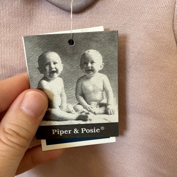 NWT! Infant two piece matching set! Size: 0-3 months. Brand: Piper and Posie. - Picture 7 of 8
